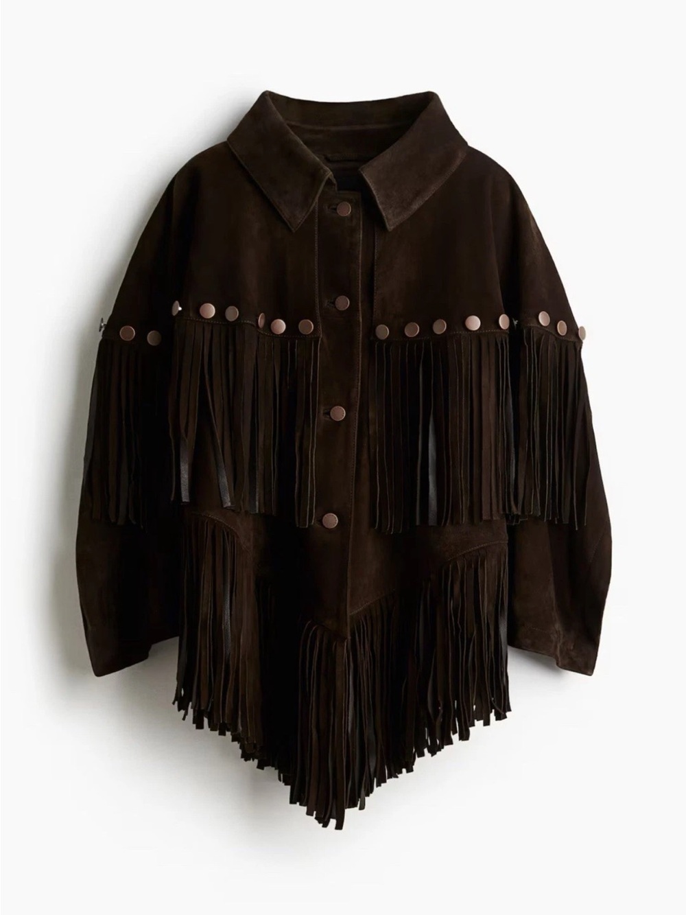 Lorena Saravia x H&M Online Exclusive Limited Edition Suede Loose-Fit Jacket